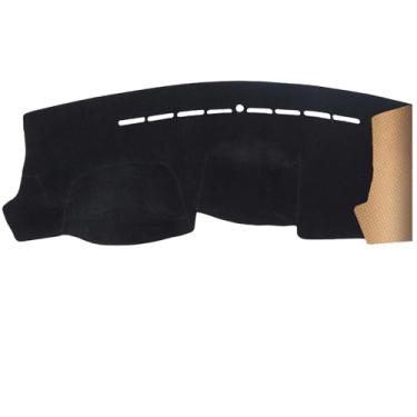 Imagem de QUYDDC Capa de painel, antirreflexo, proteção solar, à prova de poeira, à prova de UV | Capas de painel de acessórios interiores para carros - Apto para Hy-undai Tucson 2005-2009, preta