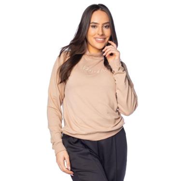 Imagem de Blusão Feminino Rovitex Romantic Canelado Bege-Feminino