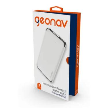 Imagem de Carregador Portátil Branco 6.000 Mah 1 Un Geonav