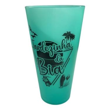 Imagem de Kit 50 Copos Ecológicos Personalizados 550ml – Reutilizáveis para Festas e Eventos (Tiffany)