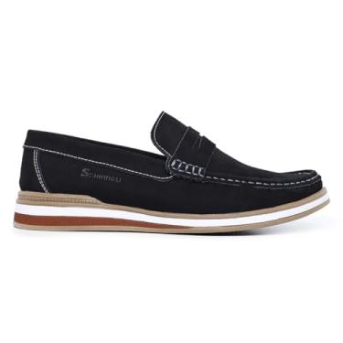 Imagem de Mocassim Masculino Casual Elegante, Estilo Dock Side, Sapato Social Clássico, Sapatenis (Preto, BR, Adulto, Numérico, 40)