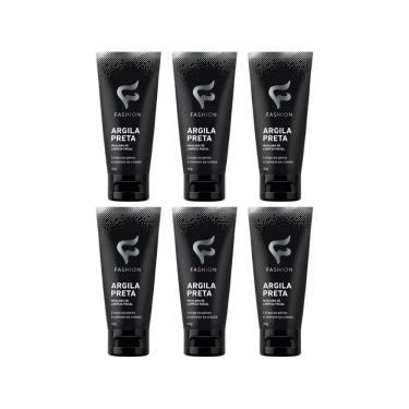 Imagem de Mascara Facial Fashion Argila Preta Remove Cravos 30G - 6Un