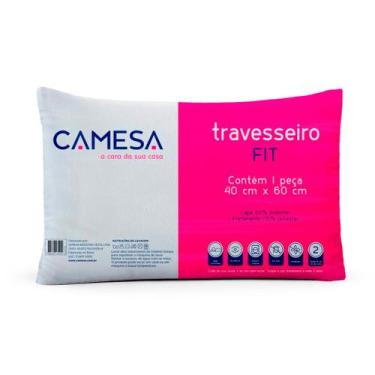 Imagem de Travesseiro Camesa Fit 60cmx40cm Basic Lavável Fibra Siliconada Super 