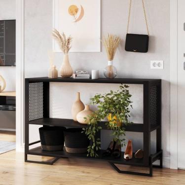 Imagem de Aparador Industrial Telado Sala Prateleiras Estante