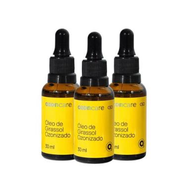 Imagem de Kit 3un Óleo de Girassol Ozonizado 30ml - Ozoncare Philozon