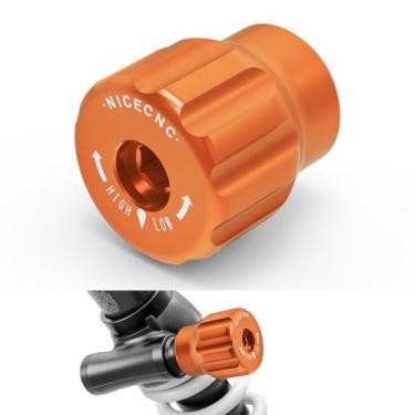 Imagem de NICECNC Botão de ajuste de pré-carga de amortecedor de vibração compatível com 1290 Super Duke R 2020-2023, compatível com Husqvarna Norden 901 2022-2024 (não adequado para expedição), laranja