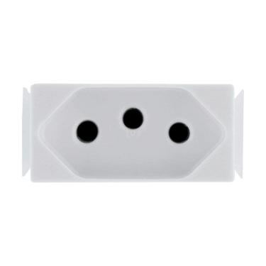 Imagem de Tomada Modulo Aria Tramontina 2P+T 10A Branco