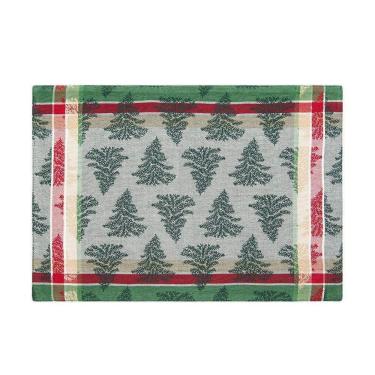 Imagem de Jogo Americano Copa E Cia 6 Peças Natal Pinheiros