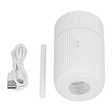 Imagem de Acouto Umidificador USB Com Luz Colorida - Umidificador Portátil para Carro, Escritório e Quarto - e Grande Capacidade (Branco)