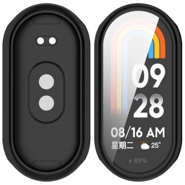 Imagem de MOTONG Capa compatível com Xiaomi Band 10 - Capa protetora de TPU de cobertura total compatível com Xiaomi MI Band 10/9 (preto)