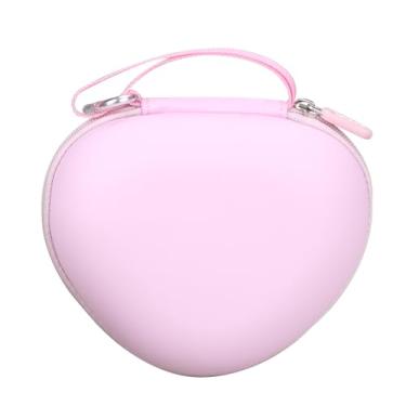 Imagem de Aproca Capa de fone de ouvido infantil compatível com iClever BTH12 / HS19 / BTH26 fones de ouvido Bluetooth infantis, bolsa rígida de armazenamento - rosa nuvem (apenas capa)