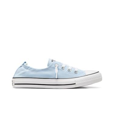 Imagem de Converse Tênis feminino Chuck Taylor All Star Shoreline de cano baixo, Supermoon azul/branco/preto, 8.5 Women/6.5 Men