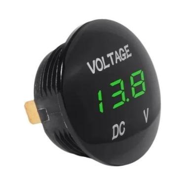 Imagem de Voltímetro Digital Universal À Prova d'Água Com Display LED Para Moto,