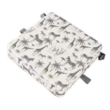 Imagem de Kokiya Assento Elevatório Infantil, Cadeira Elevatória Portátil com Estampa de Desenho Animado, Antiderrapante, Almofada para Cadeira de Jantar Infantil para