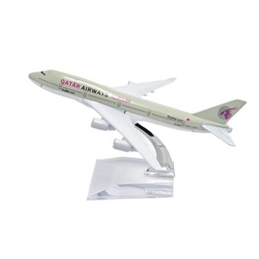 Imagem de TANG DYNASTY(TM 1:400 16cm B747-400 Qatar Airways Plane Metal Airplane Model Plane Toy Plane Model