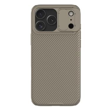 Imagem de LTLMYDAM Capa fina para iPhone 17 Pro Max/17 Pro/Air/17, capa deslizante de lente envolvente elegante proteção contra choque PC antiderrapante, ouro, 17 Pro Max