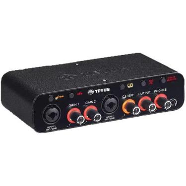 Imagem de Placa de Som USB TEYUN Q26 com Interface de Áudio para Guitarra Elétri