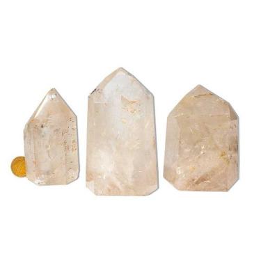 Imagem de Cristal de Quartzo Lapidado Ponta Gerador - 1 Kg - Natural - 200 a 600