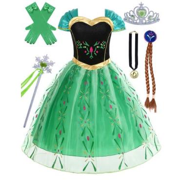 Imagem de Vestido de princesa Sabbenia Frozen para meninas de 4 a 5 anos