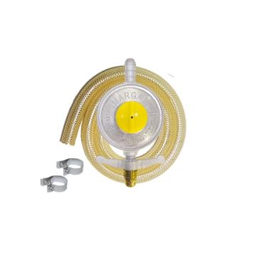 Imagem de Kit Regulador Registro Gás 2Kg + Mangueira 3M + Abraçadeira