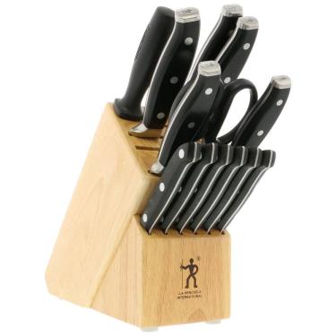 Imagem de Conjunto de Facas com Afiador Embutido e Bloco de Bancada 14 Peças, HENCKELS 16932 000, Preto