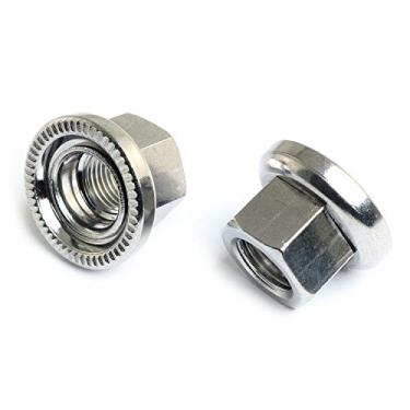 Imagem de Parafuso de liga de alumínio 7075 da Pro Bamboo Kitchen Track Nut 2 peças Bicicleta Bike Roda Hub Eixo Porcas Acessórios de bicicleta, M10