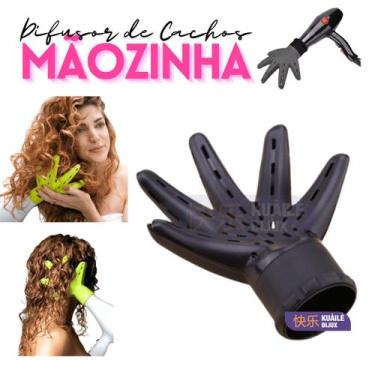 Imagem de Difusor de Cachos Tipo Mãozinha para Secador de Cabelo Define Sem Friz
