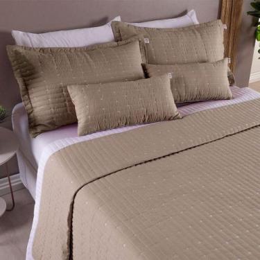 Imagem de Cobre Leito Queen 7 Peças Bordado Urbany 400 Fios - MR Enxovais