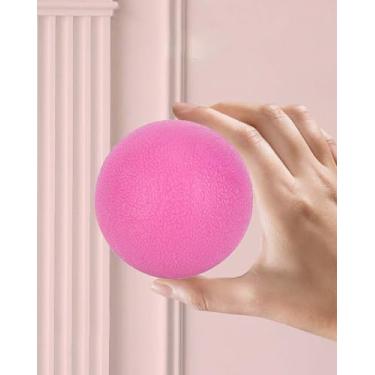 Imagem de Bola de força de aderência para fascia, bola de liberação de fitness, bola de ioga, massagem fitness, rosa vermelha DJA754-06