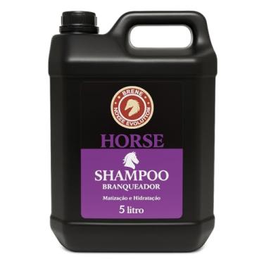 Imagem de Shampoo Matizante Brene Horse Branqueador Hidratante 5L para Cavalos com Efeito Iluminador Hidratação Profunda e Brilho Natural