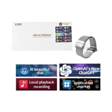 Imagem de Smartwatch 49mm HD AMOLED HK9 ULTRA 2 MAX 4G ROM Bluetooth Chamada Hom