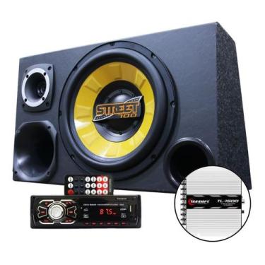 Imagem de Kit Som Caixa Trio Sub Spyder 700w Aparelho Bluetooth Tl1500 - OESTESO