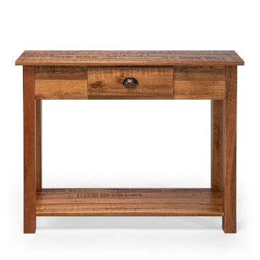 Imagem de Aparador Mesa Rústico Decorativo Em Madeira Maciça Bh 80cm - Natural - Bege