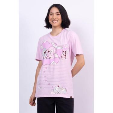 Imagem de Camiseta Disney Stitch e Angel Fichário - Piticas, 12, Roxo claro, Fem