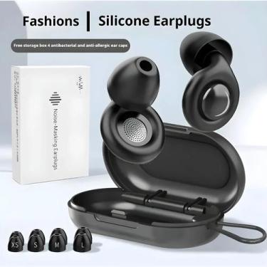 Imagem de Protetores Auriculares Reutilizáveis Com Redução De Ruído Para Dormir,