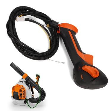 Imagem de leaptrend 4283-790-1300 Alça de controle do acelerador com conjunto de cabo compatível com soprador de folhas de mochila Stihl BR800 BR800X, substitui 42837901300, braçadeira de faixa não incluída