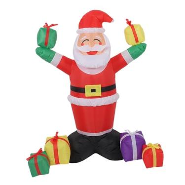 Imagem de predolo Papai Noel Inflável de 1,5 M para Fotos de Natal, com Sacola de Presentes, Ideal para, Janela Ou Pátio.