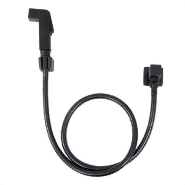 Imagem de Ducha Higiênica Quadrada c/Registro Metal Black Matte