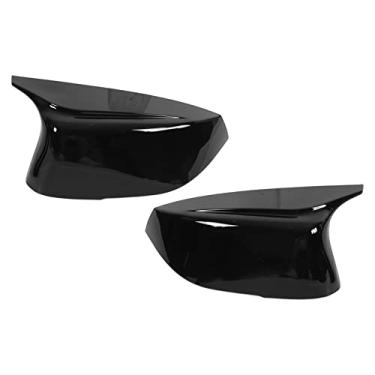 Imagem de Tampa de Tampa de Espelho Preto e Preto Brilhante TAPS para Q50 Q50s Q70 2014+, Proteção contra Danos, do Carro Lateral Espelho Substituto