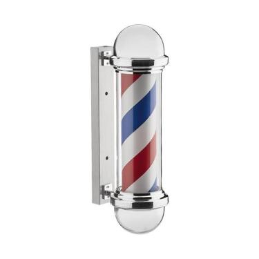 Imagem de Luminária Barbearia Giratória Barber Pole Led Bivolt Poste Barbeiro Do