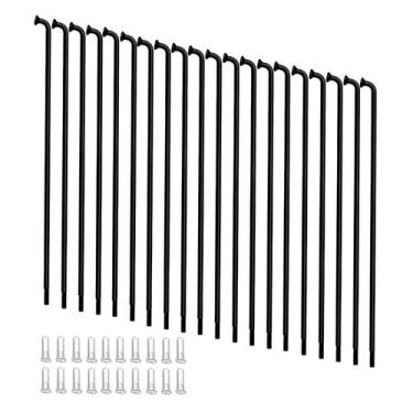 Imagem de Bike Spokes Goucrro 12G 2,5 mm Aço 193 mm 20 unidades pretas