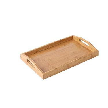 Imagem de Bandeja de servir, bandeja de chá, prato, bandeja de armazenamento, aperitivos, lanches, bandeja de charcutaria, retangular, prato de frutas (uma cor 38 x 25 x 5 cm B)