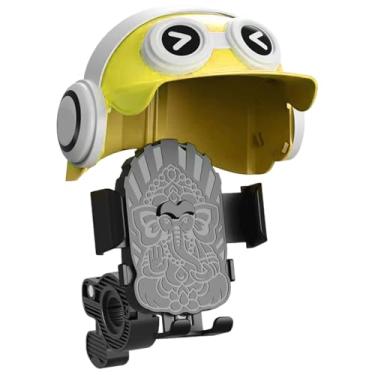 Imagem de Suporte de celular para para-sol para veículo elétrico | Suporte de telefone de para-sol com capacete, acessórios eletrônicos de consumo para visualização GPS, videochamadas, navegação, entretenimento