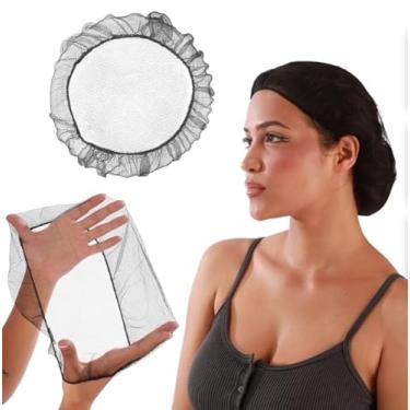 Imagem de Smilco Rede de cabelo de nylon preta 61 cm, redes de cabelo resistentes para serviços alimentícios, 1000 peças de rede de cabelo descartáveis para mulheres e homens, perfeita para dormir e cozinha