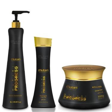 Imagem de Mutari kit progress redutor + shampoo + mascara