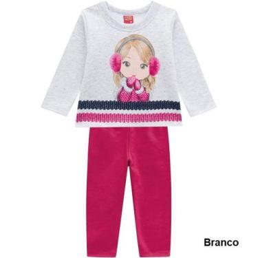 Imagem de Conjunto Infantil Feminino Manga Longa 207347 Kyly - Conforto e Estilo