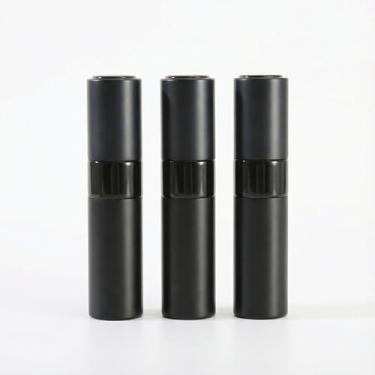 Imagem de Frasco atomizador de perfume spray de 8 ml para viagens, dispensador de colônia recarregável, pacote com 3, Preto