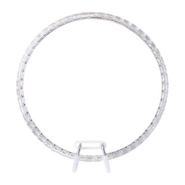 Imagem de MotiveTech Bastidor circular para bordado, aro para ponto cruz, ideal para costura e artesanato, Claro