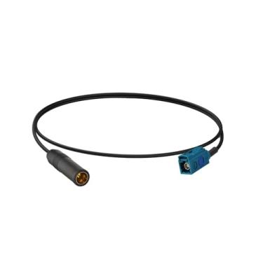 Imagem de SZSAUTO Fakra Z fêmea para soquete DIN cabo adaptador de antena de rádio de carro 1 m 3 pés veículo estéreo FM AM cabo de extensão para carro áudio estéreo HD unidade de cabeça de rádio receptor de CD