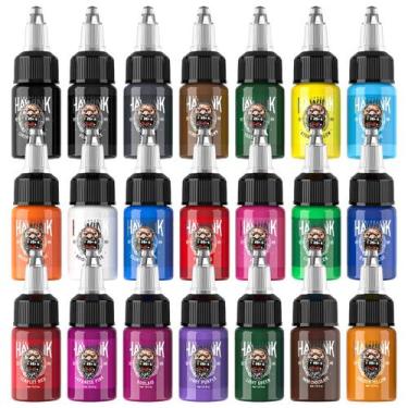 Imagem de Kit de Tintas para Tatuajes Hawink TI203-15-21 15 ml 21 Colores